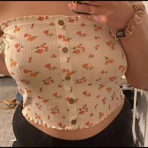 Primark floral tube top